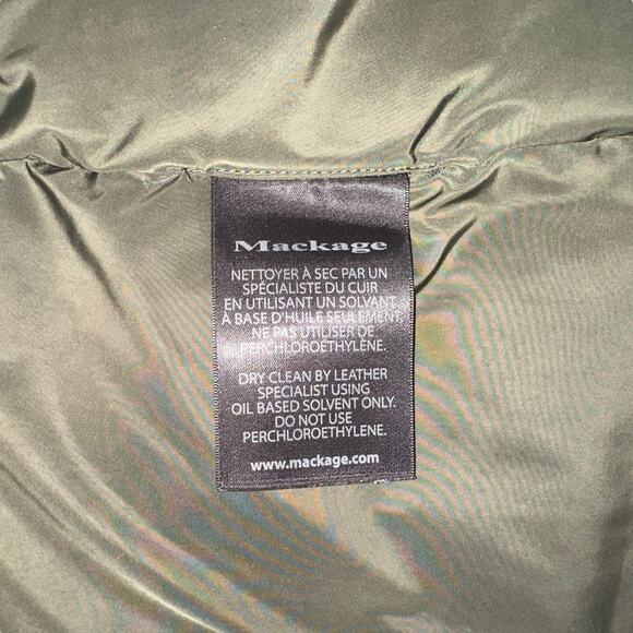 MACKAGE Fur Collar Down Green Hooded Jacket SMALL - Picture 4 of 12